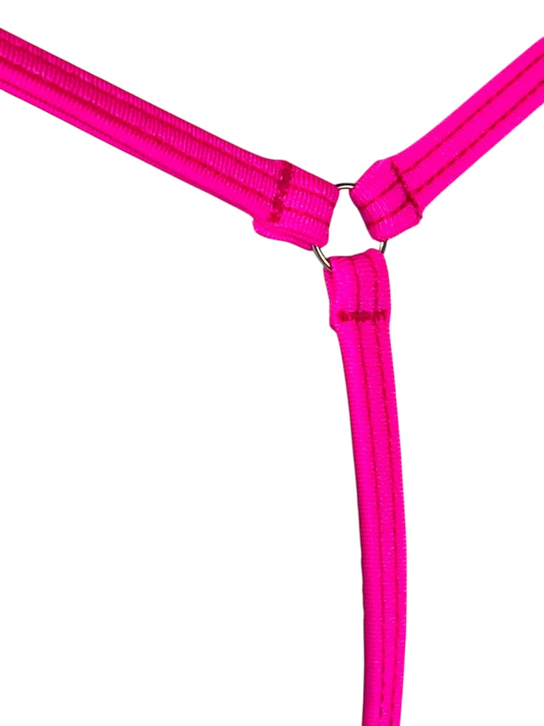 Neon Pink matte Spandex Micro String Bikini