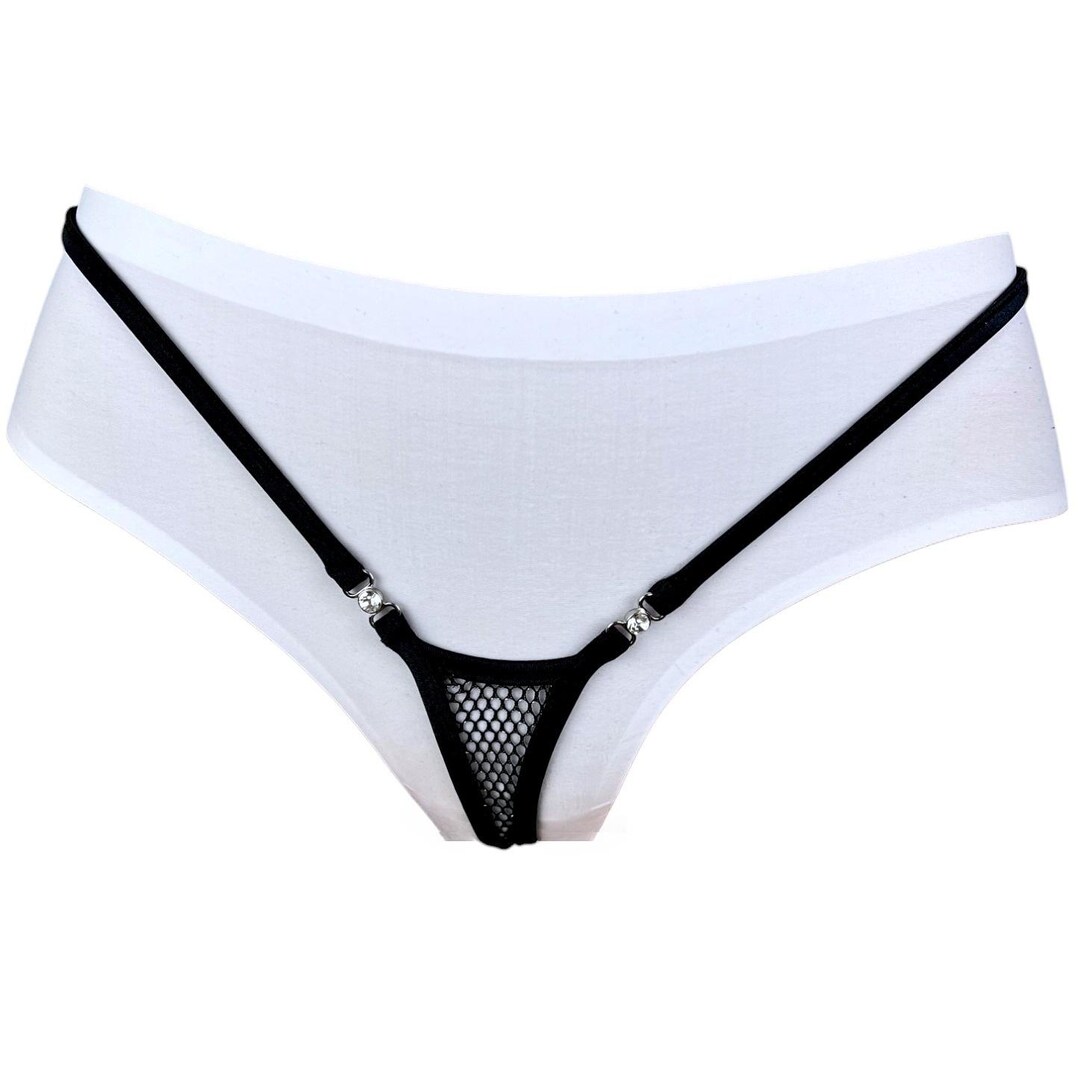 1053-1, Luxury Y-string Thong With Preciosa Crystals – Handmade ...