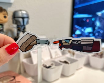 Adesivo Mando e Grogu: The Mandalorian, Star Wars