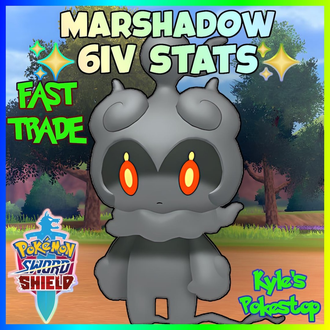 Perfect IV Pokemon Marshadow Pokemon (Sword & Shield) - Perfect IV Stats -  Fast Delivery Trading Card NVIDIA Shield Accessories