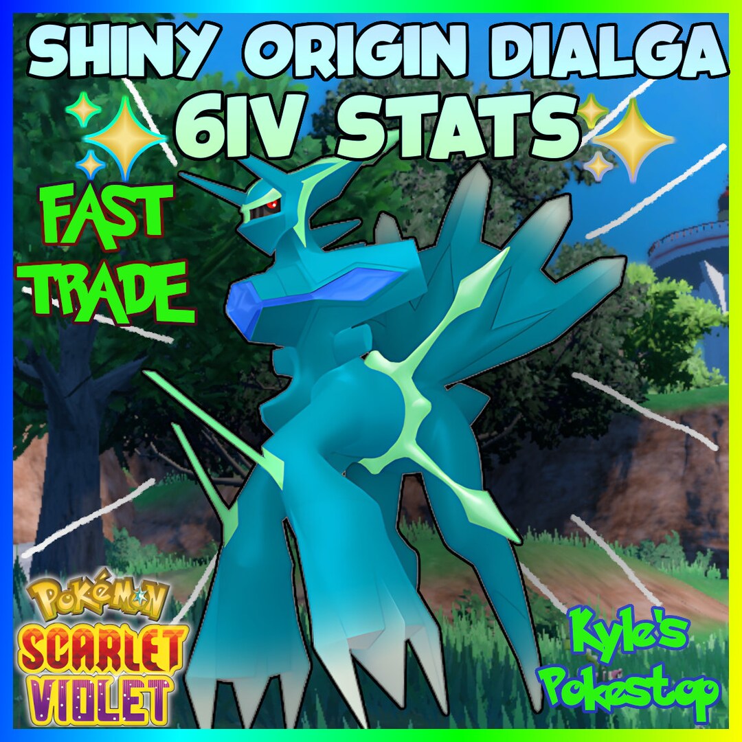 Pack Pokémon Écarlate/Violet : Dialga, Palkia, Giratina Shiny 6IV Niveau 100 - Nintendo Switch
