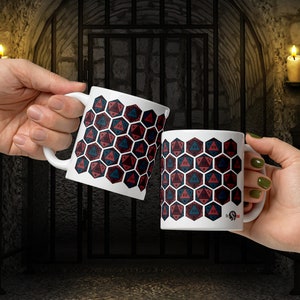 Tazza dadi / Tazza D20 / Tazza DnD / Tazza da caffè DnD / Tazza Dungeon Master / Tazza da caffè Dungeon Master / Dadi DnD / Origine D20