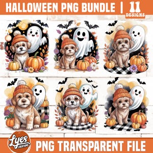 Cute Halloween Highland Cow Ghost PNG, spooky fall cow Png, pumpkin spice ghost sublimation, Halloween PNG for shirts, autumn PNG