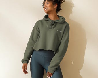 Felpa con cappuccio corta Here I Am