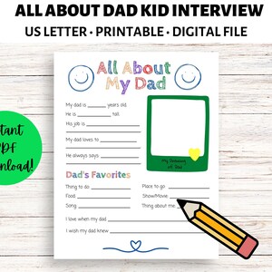 Kinderinterview Alles über Papa - Geburtstag, Vatertag oder einfach nur so!