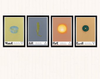 Set di poster digitali a quattro elementi