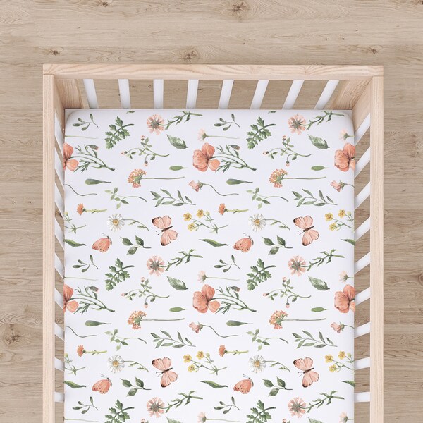 Coral Crib Bedding Etsy