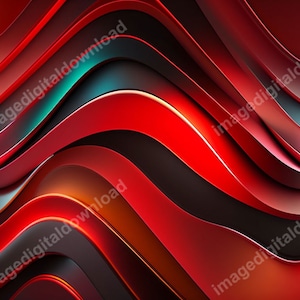 May include: Abstract background with a wavy pattern of red, black, and orange colours. The colours are vibrant and create a sense of movement.