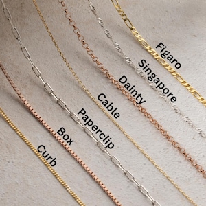 Personalized Chain Necklace, Dainty Silver Necklace, Minimalist Jewelry, Layered Necklace, Christmas Gift, Best Friend Gift