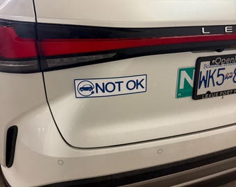 EV NOT OK マグネットデカール