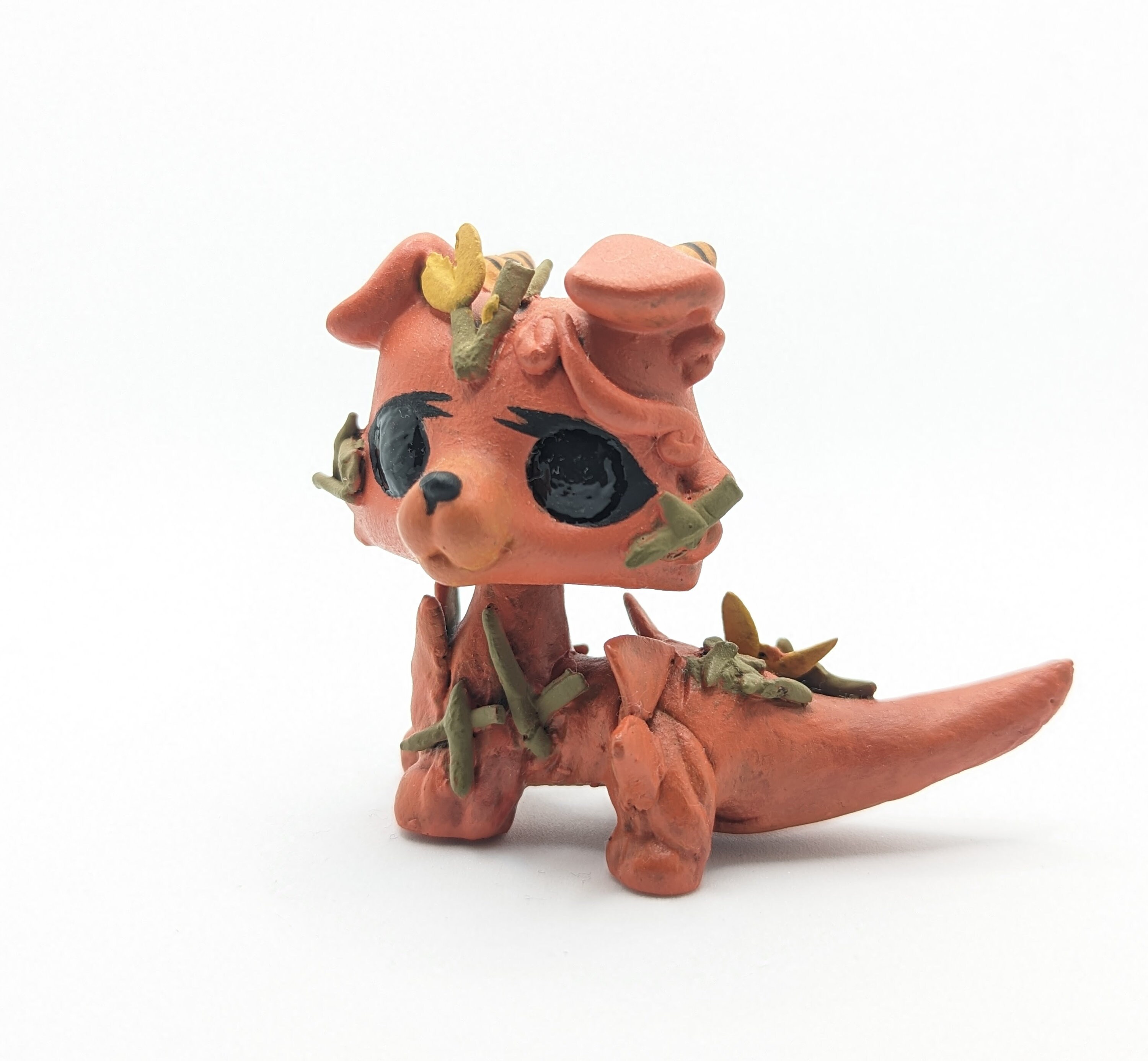 Figurine Littlest PetShop OOAK Custom – Gremlins, Peinte à La Main, Hasbro