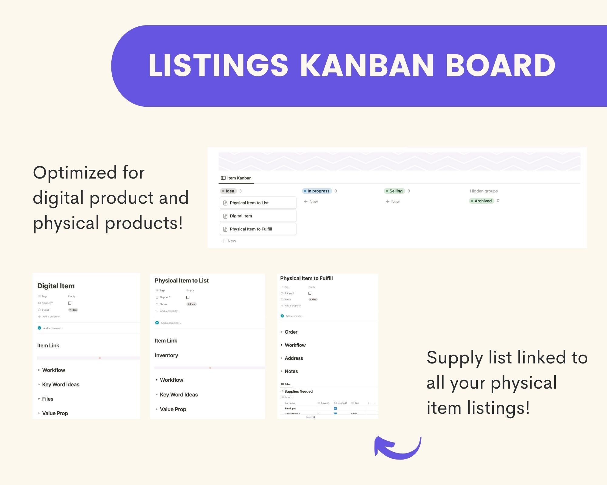 Etsy Seller Dashboard Notion Template | Business Planner - Etsy