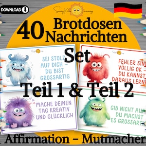 Brotdosen Nachrichten, Affirmation Kinder, Motivation lunchbox, druckbare Mutmach Karten deutsch, Achtsamkeit Jausenbox Vorschule Schule pdf