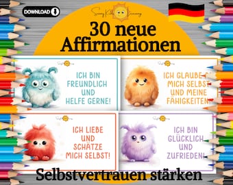 Brotdosen Affirmation Kinder, Motivation lunchbox, druckbare Mutmach Nachrichten Karten deutsch, Achtsamkeit Jausenbox Vorschule Schule pdf