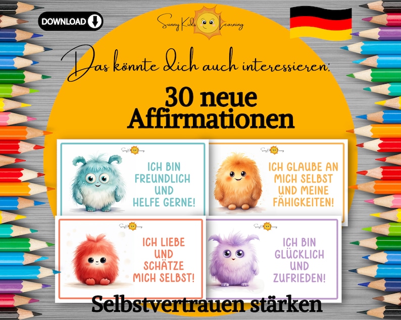 Gefühlskarten Kinder, Emotionen deutsch, Emotionskarten Kind druckbar, Gefühle erklären, Montessori Lernkarten, Vorschule digitaler Download Bild 9