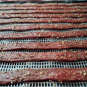 1 lb Peppered (Ground Beef Jerky Strips)