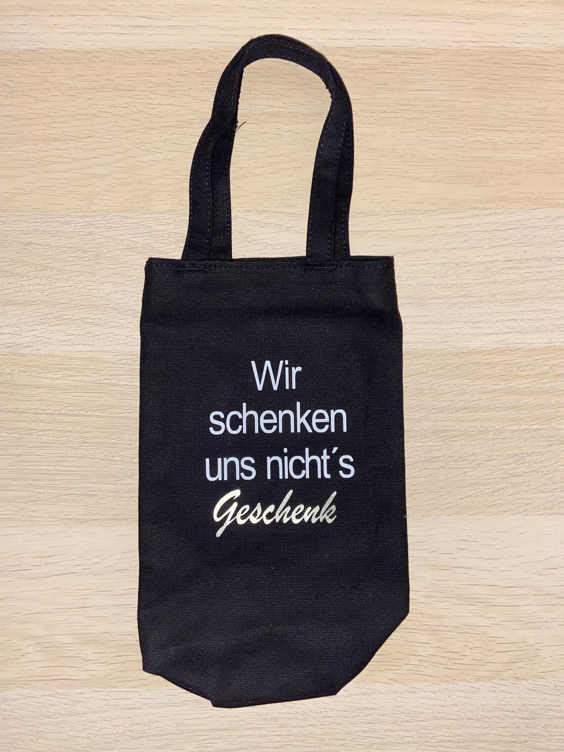 Flaschenbeutel Wein / Flaschenbeutel Sprüche / Geschenkverpackung für