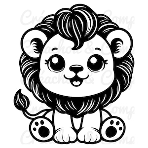 PNG SVG Fichier bundle Bébés lion, pour Cricut