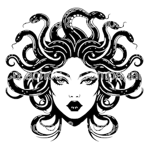 PNG SVG Fichier Médusa, Déesse grecque, pour Cricut