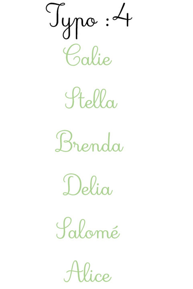 First name or short phrase in personalized fusible flex for clothing, fabric image 6