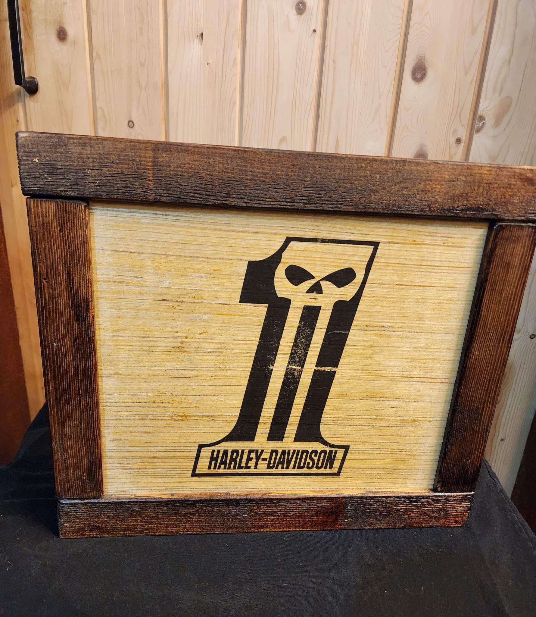 Wall Art Hidden Compartment Gun Box Harley Etsy