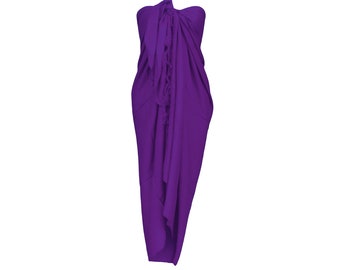Sarong Beach Wraps from Bali - Plain Colors - Plus Sizes Extra Large