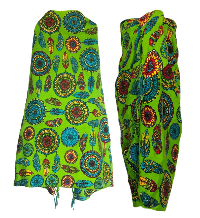 White Gold Round Neck Bali Sarong Set