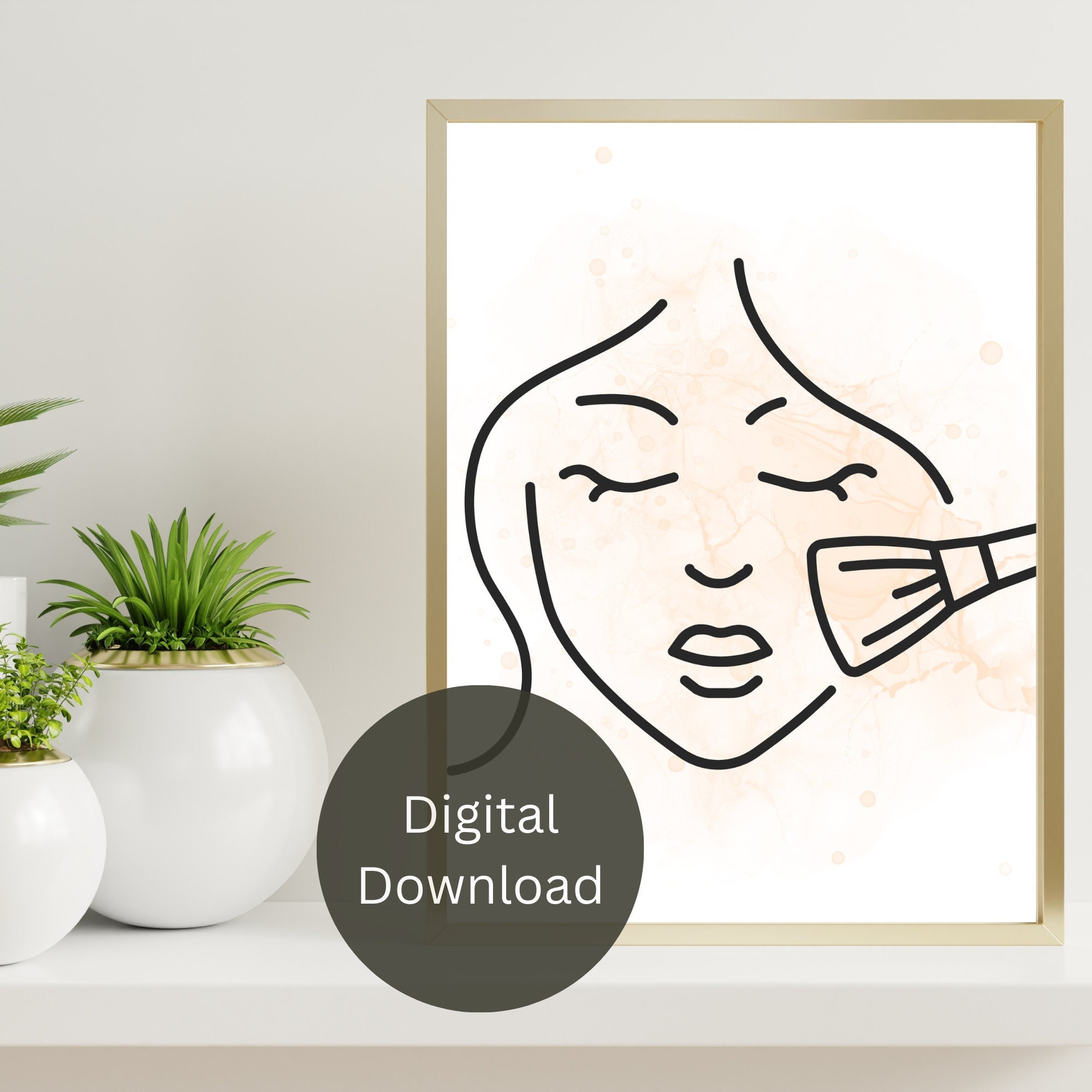 Makeup Room Wall Art Printable for Beauty Room Blush Makeup Wall Art - Etsy