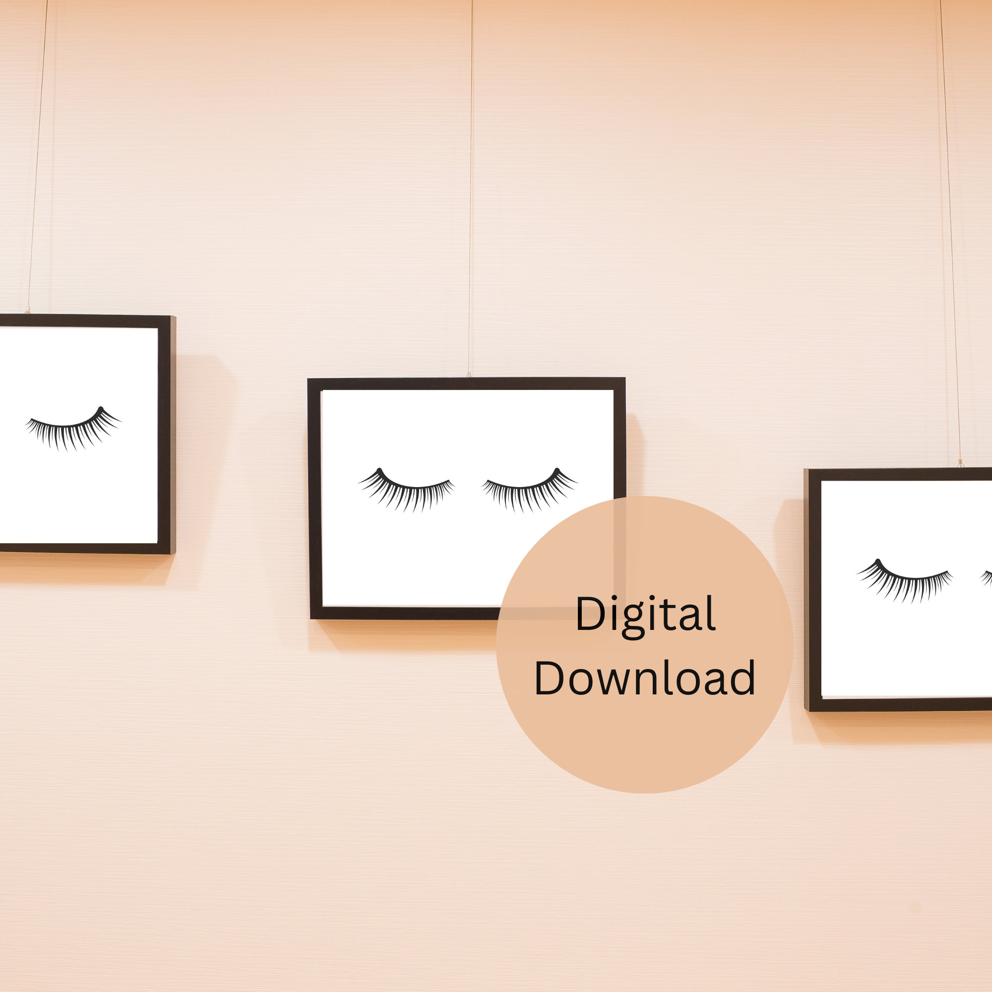 Makeup Room Decor Printable Wall Art Lashes Makeup Room Wall Art Lashes ...
