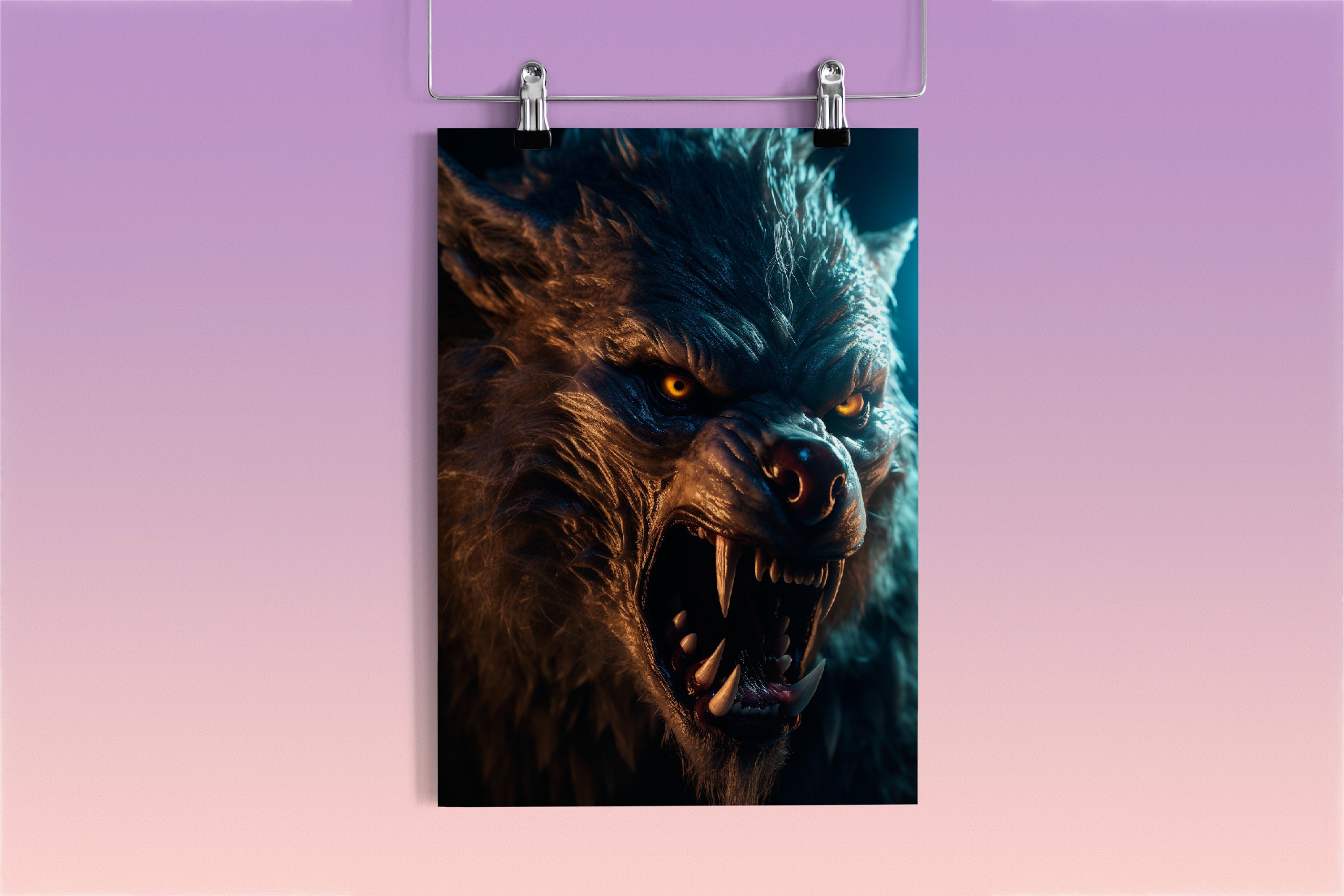 Werewolf Print | Werewolf Instant Download Printable Home Decor ...