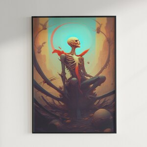 Skeleton Digital Print |SkeletonInstant Download Printable Home Decor |SkeletonDigital Art |Wall Poster | Wall Art Gift | PrintableArt