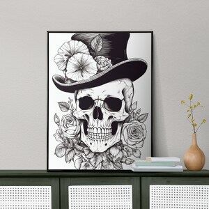Easter Skeleton Print | Skeleton Instant Download Printable Home Decor | Skeleton Digital Art | Wall Poster | Wall Art Gift | PrintableArt