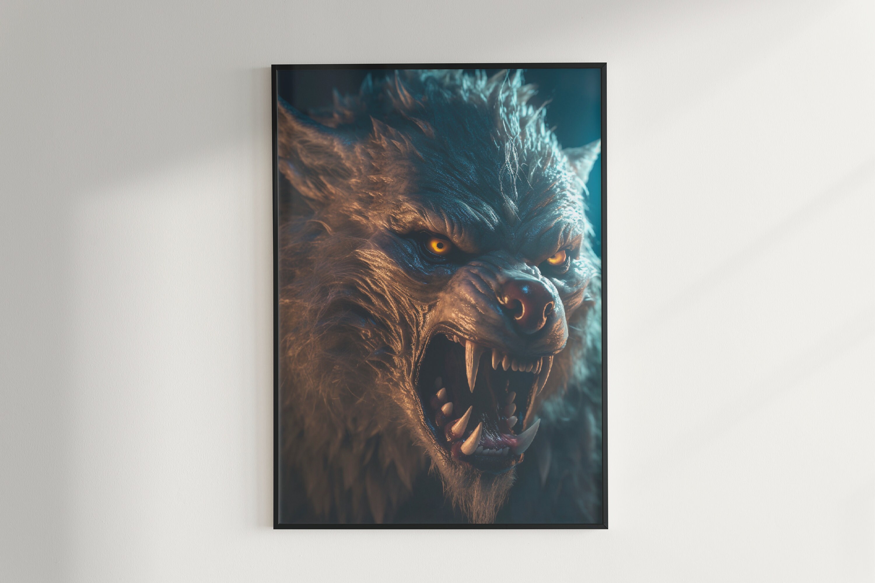Werewolf Print | Werewolf Instant Download Printable Home Decor ...