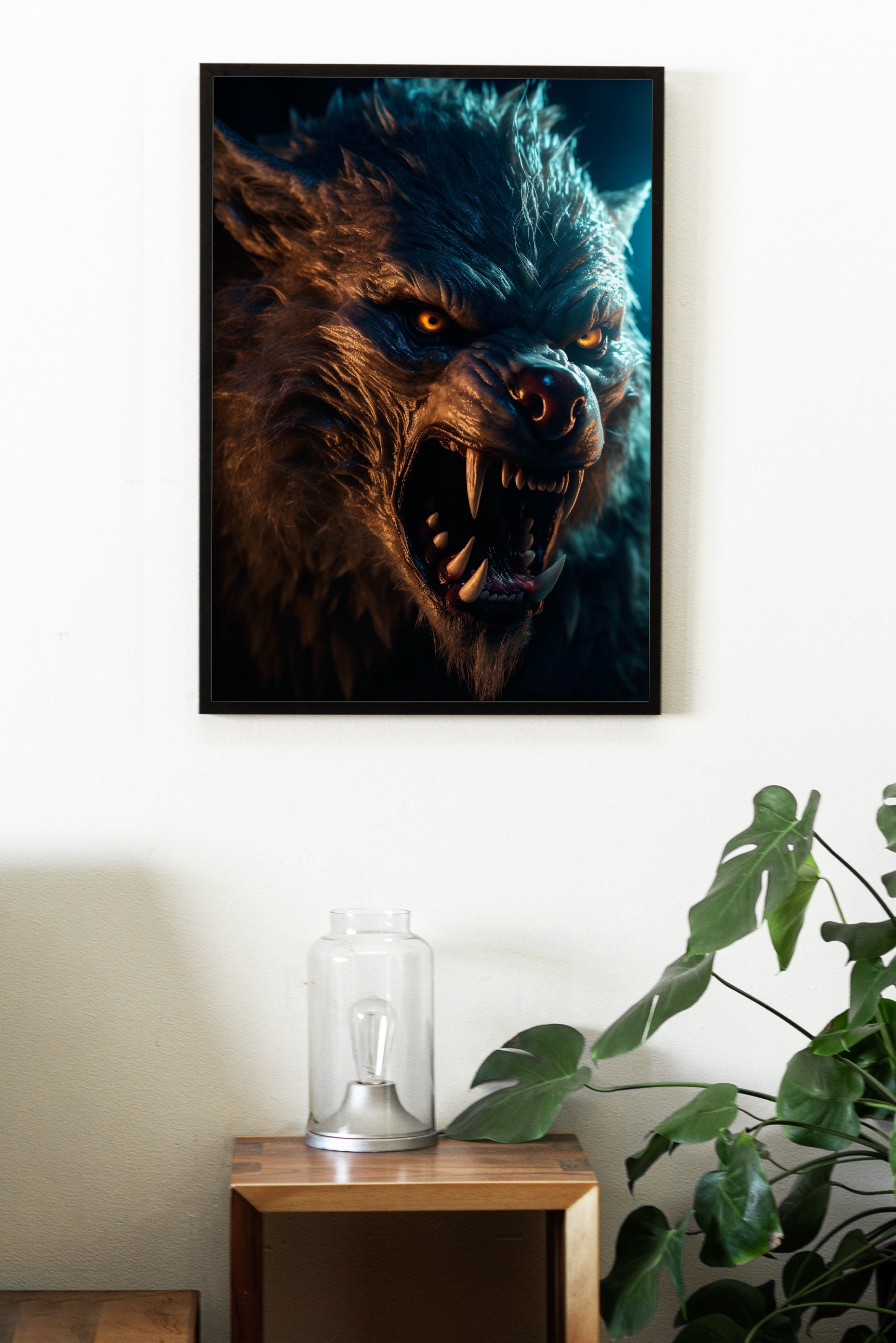 Werewolf Print | Werewolf Instant Download Printable Home Decor ...
