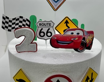 Cars theme Cake Topper - Cars Party Decor