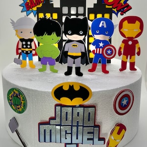 Hero theme Cake Topper - super Party Decor
