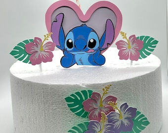Stitch Cake Topper - Stitch Party Decor