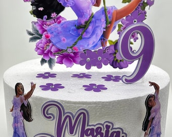 Isabella Encanto theme Cake Topper - Encanto Party Decor
