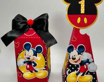 Handmade Mickey Mouse Favor Box – Party Decor.