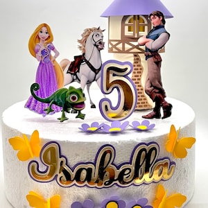 Tangled inspired theme Cake Topper - Tangled Party Decor