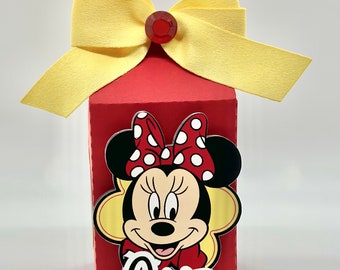 Minnie Mouse Milk Box - Handmade Party Decor.