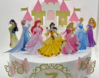 Topo de bolo tema princesa - Decoração de festa princesa