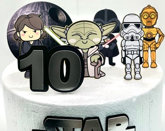 Wars  theme Cake Topper - Wars Party Decor