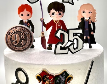 Wizard inspired theme Cake Topper - wizard Party Decor