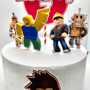 Roblox Cake Topper - Roblox Party Decor