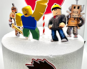Roblox Cake Topper Roblox Party Decor