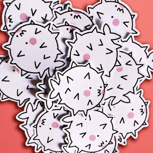 Pepperjam Studio Fish Sticker Cute Pufferfish Sticker Cute Fish Sticker Sticker Poisson image 4