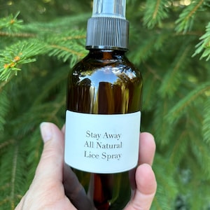 Lice Spray, Made with Essential Oils | All Natural Lice Repellent, Permethrin, Alcohol & Cruelty free, Vegan | Eco Friendly Lice Prevention