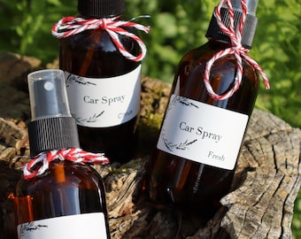 All Natural Spray for the Car, Scented with Essential Oils, Alcohol, Chemical Free | Luxurious Car Mist, Gift For Him, Birthdays and for All