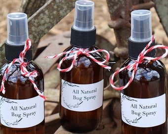 Bug Spray, Made with Essential Oils | All Natural Mosquito Repellent, DEET and Alcohol Free, Vegan, Cruelty free | Eco Friendly Bug Mist